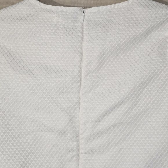 Coquette White Crop Top Womens Size Small Cut out CIrcles Preppy Chic Workwear - Picture 8 of 13